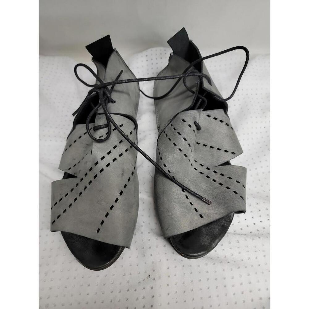 TRIPPEN Bits Leather lace-up sandals Asymmetrical Slit on Outside 38/US 7